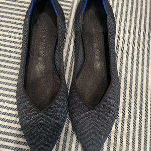 Rothy's Black and Blue Flats